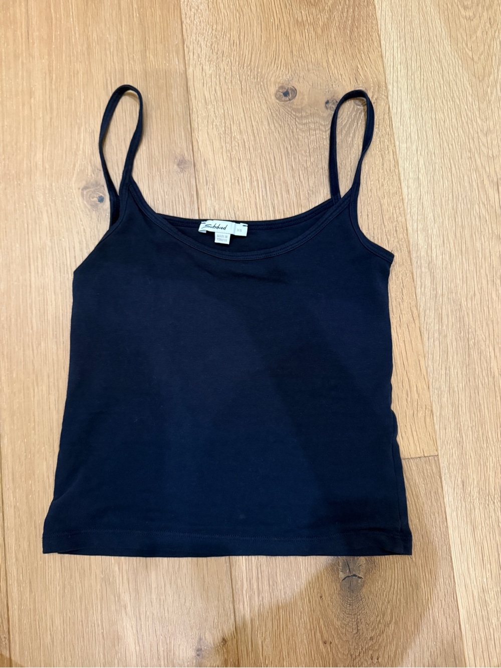 Subdued Navy Blue Women's Spaghetti Strap Tank Top